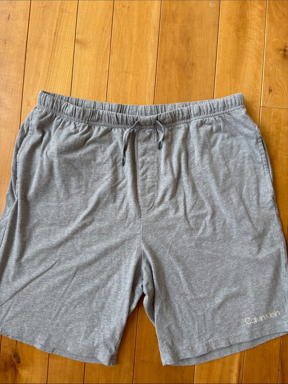 Calvin Klein Men’s Light Gray Athletic Drawstring Shorts
